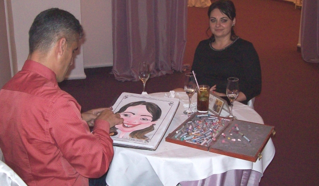 caricaturist realizam caricaturi marturii pentru invitati de la nunta si botez 2015