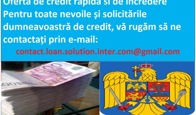 Oferta rapida de imprumut si finantare de incredere