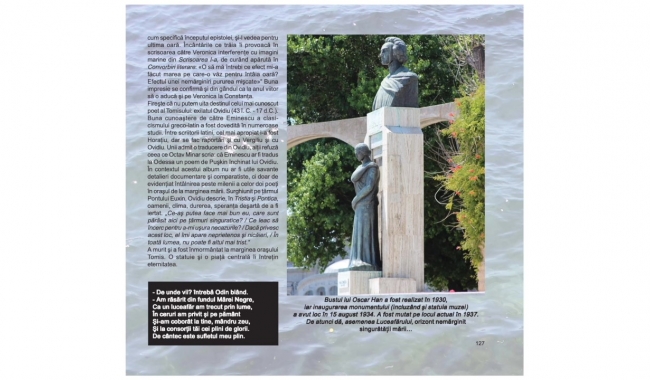 Albumul  “Monumentele Mihai Eminescu”, realizat de Gheorghe Jurma și Erwin Josef Țiglă, va fi prezentat în premieră, online, pe pagina de Facebook a Centrului “Teodor T. Burada”