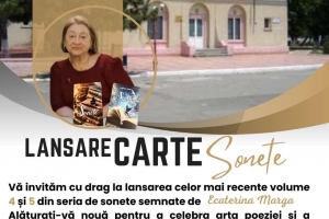 Să redescoperim arta poeziei, alături de ECATERINA MARGA și noile sale volume de sonete din seria „Prea tânărului Will”