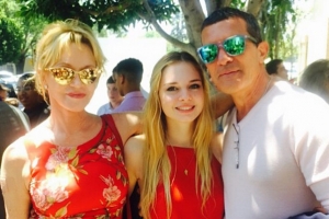 Antonio Banderas și Melanie Griffith, revedere după un an