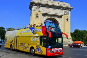 Vezi Bucureștiul din autobuzele supraetajate