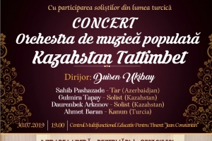 UN DECENIU DE EXISTENȚĂ A YUNUS EMRE ENSTİTÜSÜ, MARCAT PRINTR-UN CONCERT AL ORCHESTREI „KAZAHSTAN TATTIMBET”